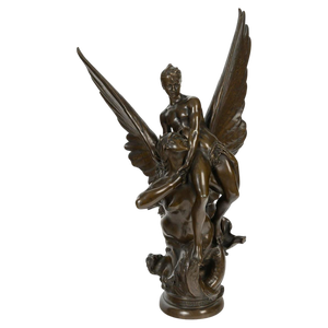 19th Century Sculpture in Patinated Bronze attributed to Ferdinand Barbedienne