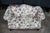 Late 20th Century Earls of High Point Chippendale Mahogany Camelback Settee Loveseat Crewel Fabric For Sale - Image 6 of 18