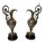 Antique Grand Tour Silvered Ewers - a Pair For Sale