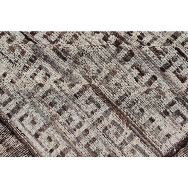 Modern Khotan Wool Rug in Brown by Keivan Woven Arts 10'8 X 14'2 For Sale - Image 10 of 11