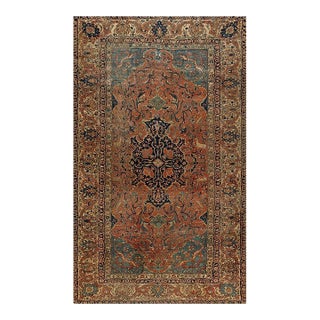 19th Century Persian Sarouk Farahan Carpet 6' 2" x10' 4" For Sale