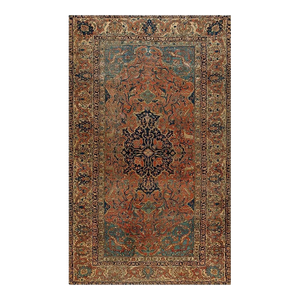 19th Century Persian Sarouk Farahan Carpet 6' 2" x10' 4"