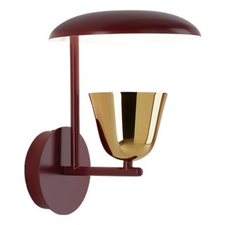 Lightolight A Wall Light in Red with Golden Glossy Cup by Jaime Hayon, 2016 For Sale