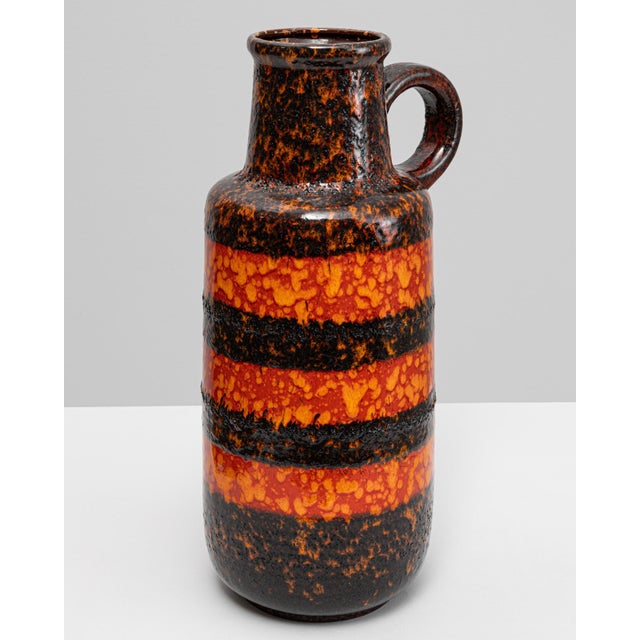 20th Century German 'W. Germany' Ceramic Vase For Sale - Image 4 of 18