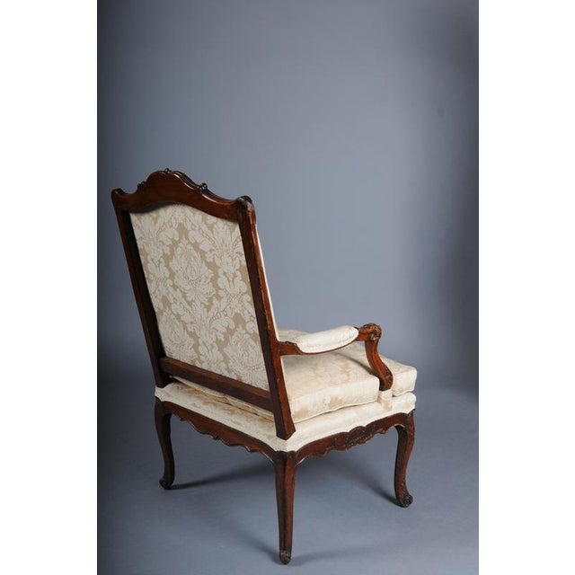 20th Century Louis XV French Oak Armchair For Sale - Image 11 of 18