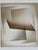Abstract lithograph by Finn Mickelborg, dated 1980, depicting forms in graduated sand-grey tones. Signed and numbered...