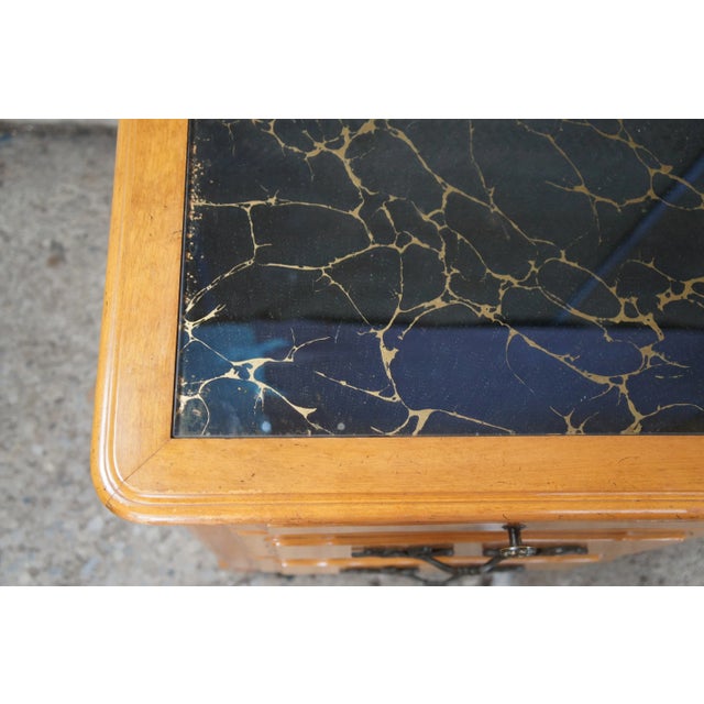 Mid 20th Century Mid Century Country French Provincial Mirrored Vanity Desk For Sale - Image 9 of 12