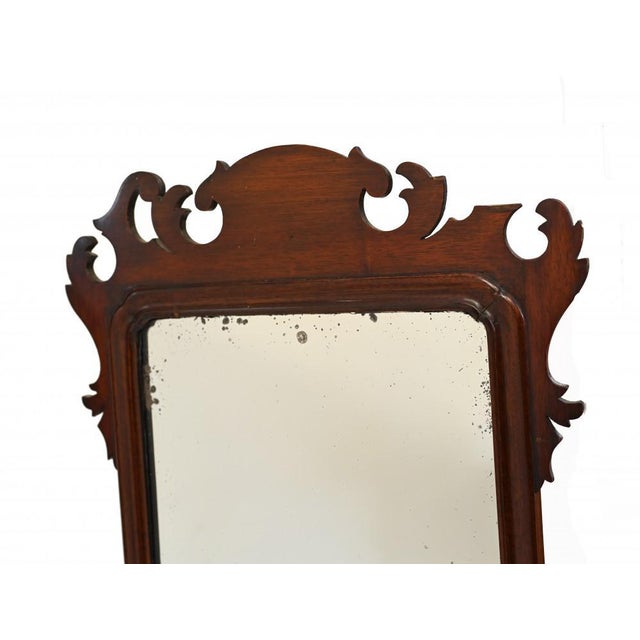 Wood Georgian Swivel Mahogany Cheval Mirror, 1890s For Sale - Image 7 of 10