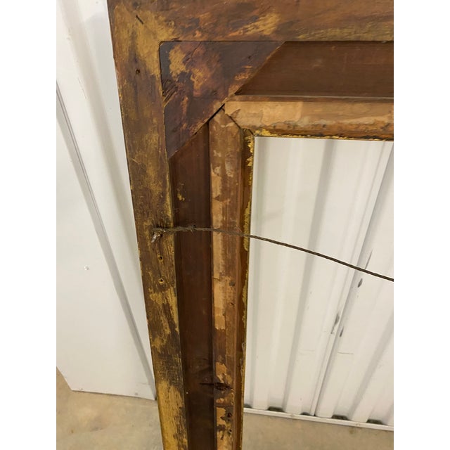 Wood Mid 20th Century Ornate Gilt Frame for Paintings For Sale - Image 7 of 14