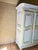 1970s Gorgeous Whimsical and Romantic Blue Vintage French Provincial Armoire Custom Hand Painted. For Sale - Image 5 of 12