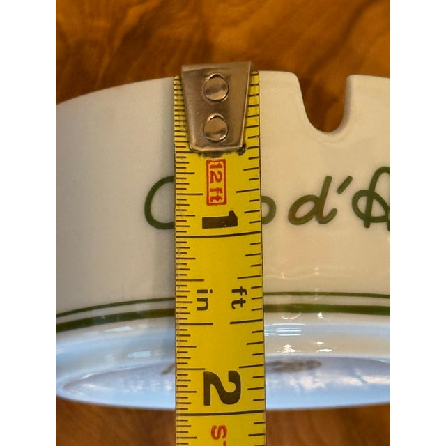 Exquisite Vintage Hotel Eden Roc Cap d'Antibes France French Riviera Porcelain Ashtray - Pristine Condition For Sale - Image 9 of 12