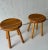 1970s Charlotte Perriand Style Pine Stools - A Pair For Sale - Image 5 of 12