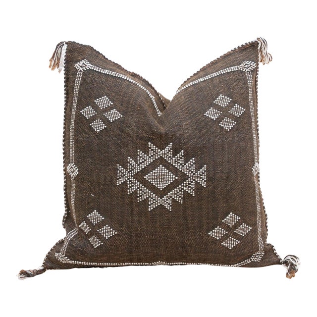 Nubian Dream Silk Rug Pillow For Sale