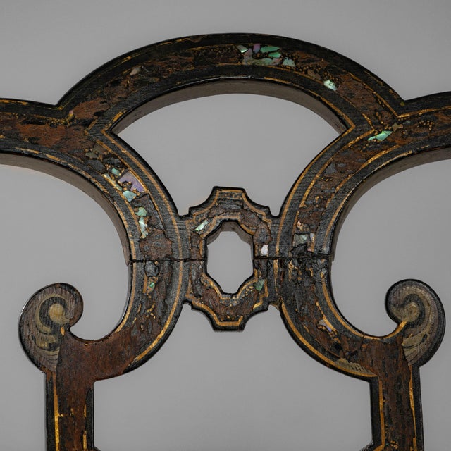 1860s French Baroque Revival Wooden Chair With Upholstered Seat For Sale - Image 10 of 18