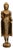 Vintage Carved Burmese Buddha Statue in Giltwood, 1950s For Sale