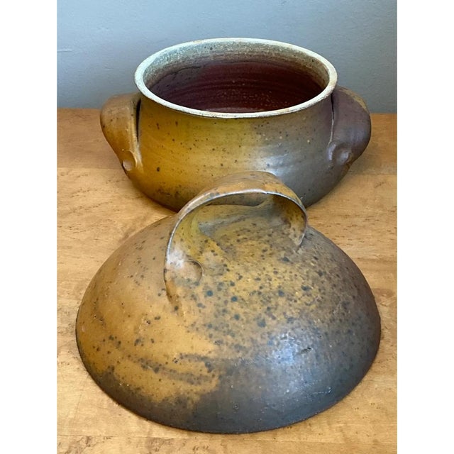 Vintage Studio Pottery Lidded Bowl For Sale - Image 11 of 12