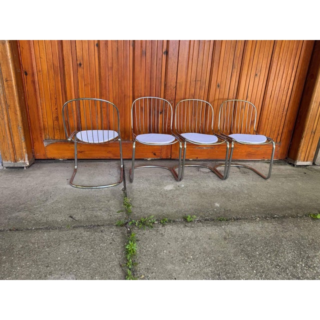 Italian Dining Chairs by Gastone Rinaldi, 1970s, Set of 4 For Sale - Image 6 of 9