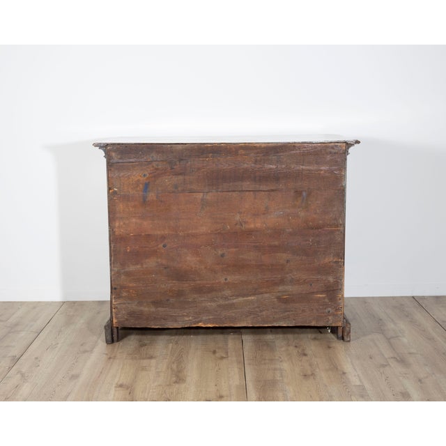 An exceptional Lombard chest of drawers, or canterano, from the Brescia region, dating to the full 1600s. Crafted entirely...