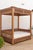 Wood Monumental Reclaimed Teak Floral Jali Canopy Daybed For Sale - Image 7 of 14