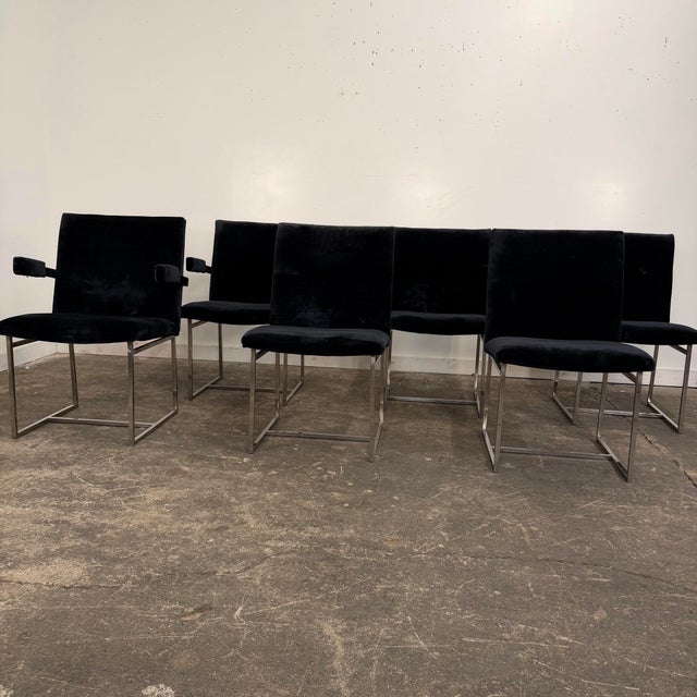 Mid-Century Modern Set of 6 Milo Baughman for Thayer Coggin Dining Chairs For Sale - Image 3 of 12