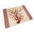 2000 - 2009 Coastal Cork-Backed Hardmat Placemat – Red Sea Coral With Ikat Border For Sale - Image 5 of 9