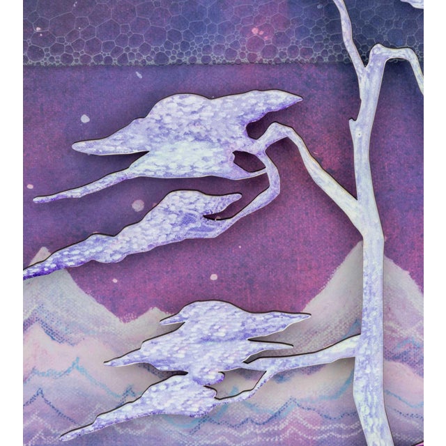 Purple Huang Yuxing "Winter Solstice" Mixed Media, 2021 For Sale - Image 8 of 16