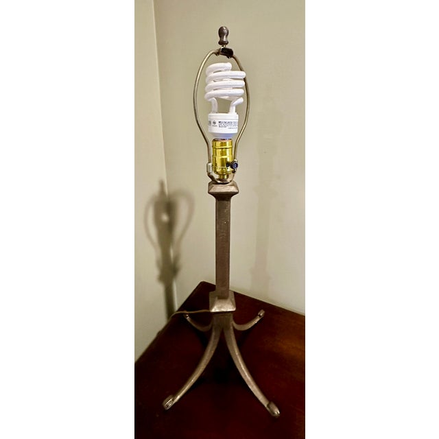 Bernard Collin Signed Handcrafted Pierced Copper Sunflower Table Lamp For Sale - Image 15 of 15