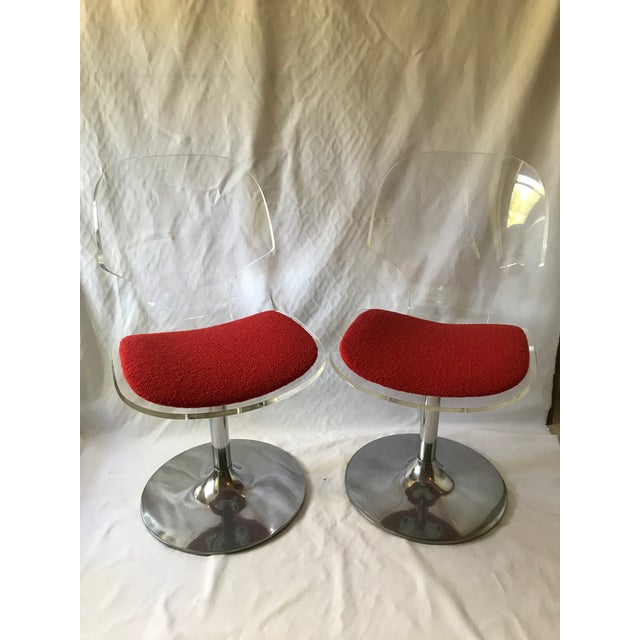 Mid-Century Modern Lucite Chairs - a Pair For Sale - Image 13 of 13