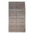 Antique Uzbek Tribal Soumak Kilim, Handwoven Stripe Pattern, Brown & Gold, 4x7 For Sale
