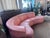 1980s Post Modern Three Piece Peach Sectional by 'Carson's' For Sale - Image 5 of 11