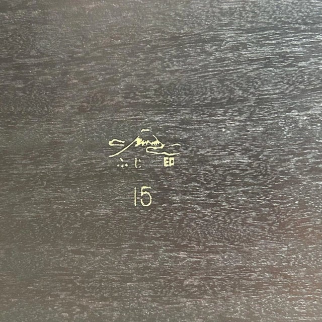 Black Japanese Wooden Display Stand, 1960s For Sale - Image 8 of 11