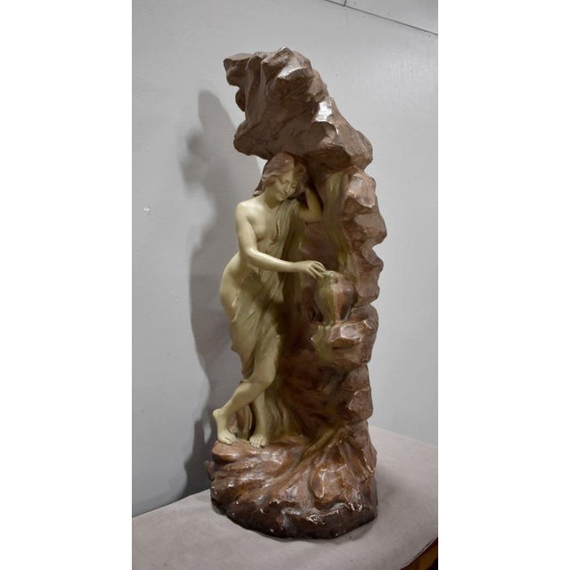 Beige Plaster Statue of Spring, 20th Century For Sale - Image 8 of 18