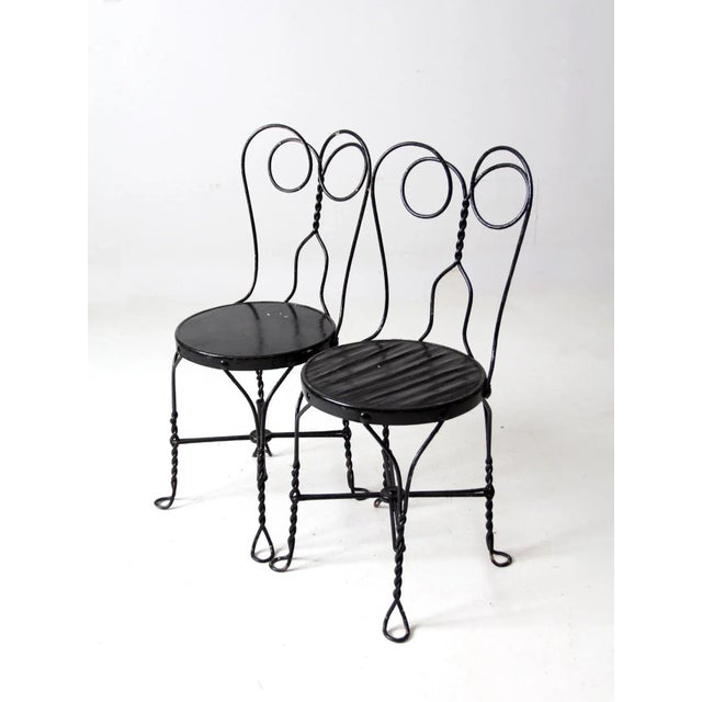 Antique Ice Cream Parlor Chairs Pair Chairish