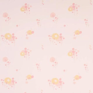 Sample - Schumacher x Marie-Chantal Pom Pom Forest Wallpaper in Blush For Sale