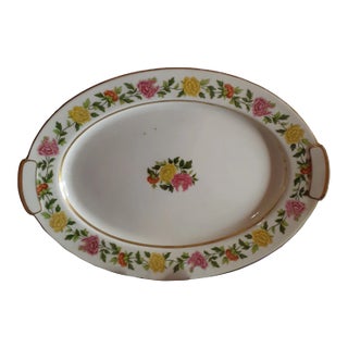 Vintage Mikado China Oval Platter Made in Occupied Japan For Sale