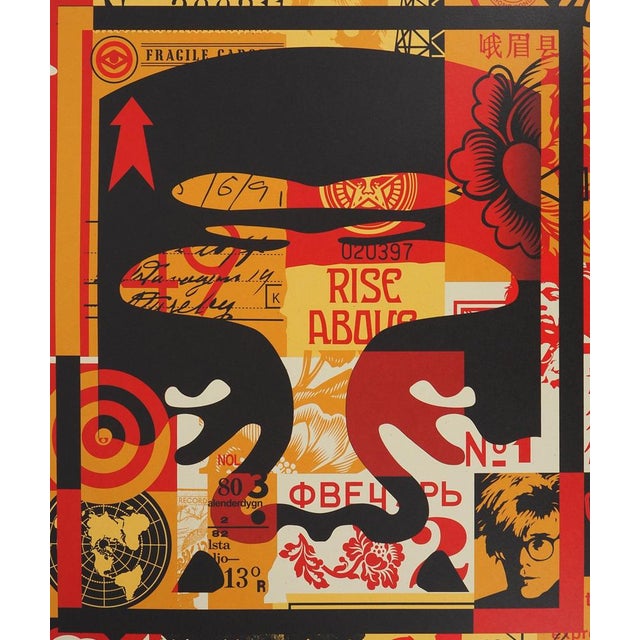 Shepard Fairey, aka Obey Giant (1970) Collage Side I Original color lithograph Signed and dated in pencil On wove paper,...