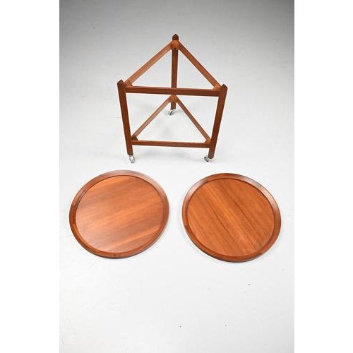 Vintage Teak Trolley by Sika Furniture For Sale - Image 6 of 11