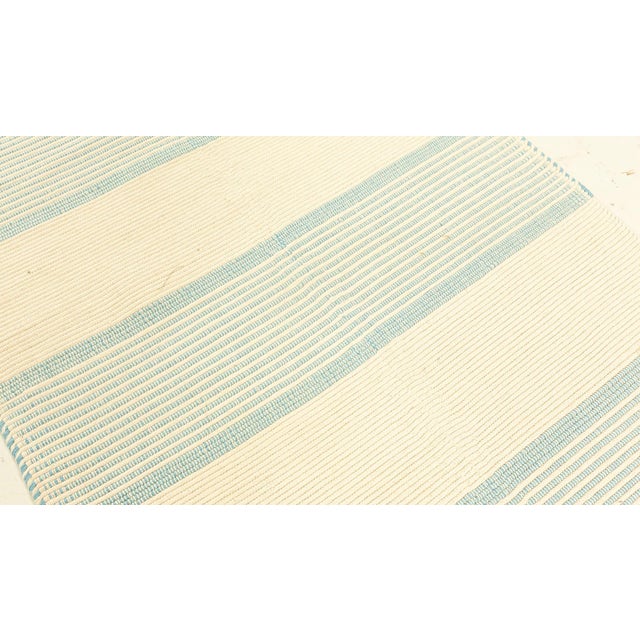 Modern Geometric Cut-Pile Flat Weave Wool Runner by Doris Leslie Blau For Sale - Image 4 of 7