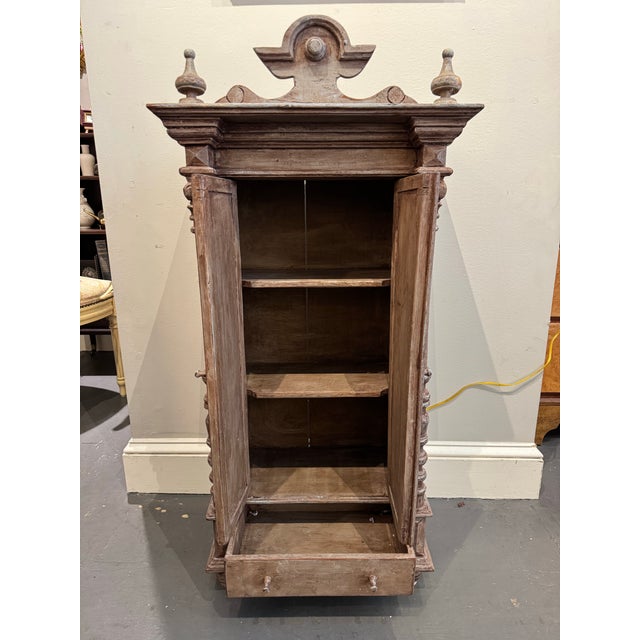 19th Century Antique Miniature Scandinavian Cupboard For Sale In Boston - Image 6 of 8