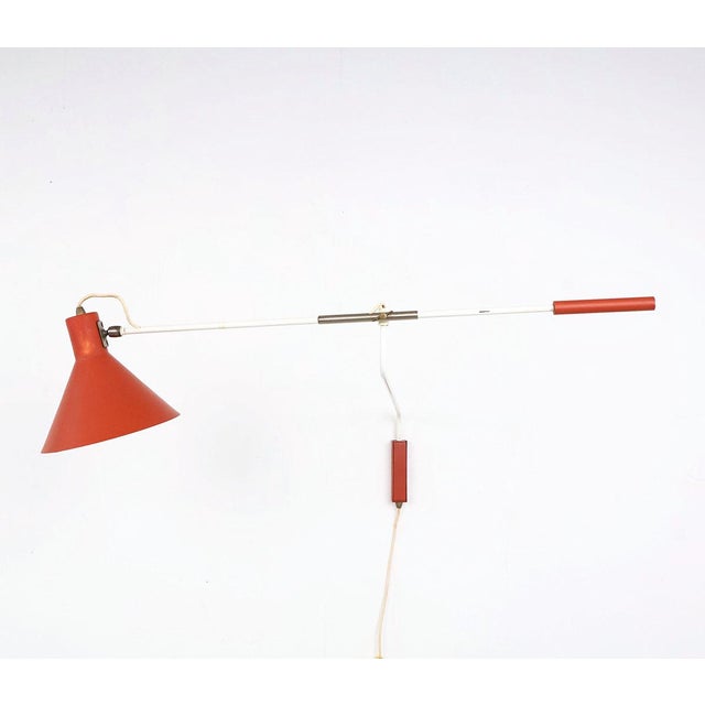 Mid-Century Modern Anvia 7056 Balance Wall Lamp from J.J.M. Hoogervorst, 1950s For Sale - Image 3 of 12