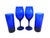 Mid 20th Century Vintage Mid Century Modern Cobalt Blue Cocktail Glasses - Set of 4 For Sale - Image 5 of 11