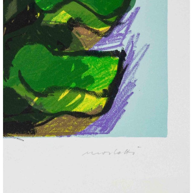 Lithograph on paper. Hand signed and numbered. Edition of 500. Very good condition. This piece is attributed to the...