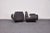 Textile Art Deco Club Chairs with High Gloss Black Bases, 1940s, Set of 2 For Sale - Image 7 of 18