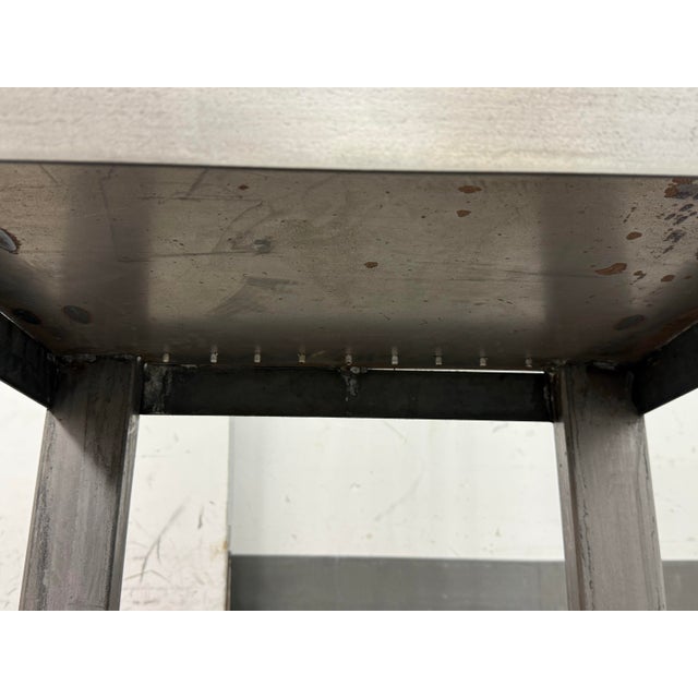 Circa 1990's Steel + Leather Strap Rocking Chair For Sale - Image 12 of 12