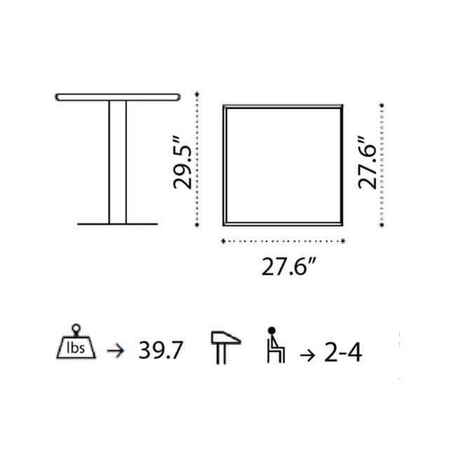 From morning coffee to happy hour, the Ethimo Flower Dining Table is ideal for small patios or balconies or can be placed...