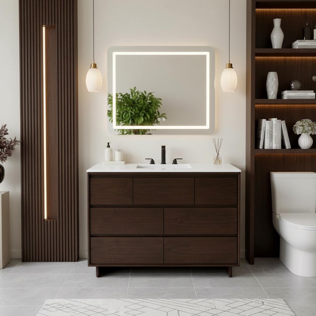 The Butler Specialty Company Halmstad 48-inch Single Sink Vanity Set brings refined modern style to the bath with its...