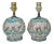 Mid-Century Modern Atomic Marbled Pearl Orbital Table Lamps - a Pair For Sale