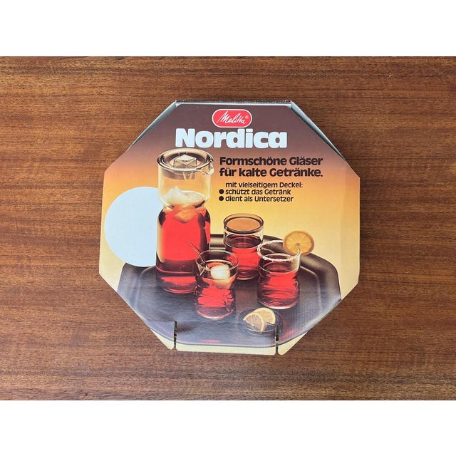 Vintage German Nordica Series Drinking Glasses with Cardboard Shop Display from Melitta, 1970s, Set of 12 For Sale - Image 13 of 18