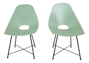 Set of Mid-Century Dining Chairs by Augusto Bozzi for Saporiti, Italy 1950s