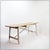 Large solid wood farmhouse table Brutalist - Natural decoration - Vintage Measures : 198,5x72cm H:78cm Materials : Wood -...